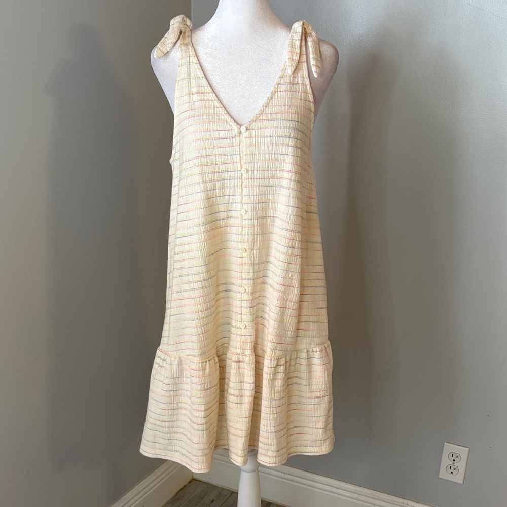 [LOFT] Multicolor Striped Textured Dress - Size Small